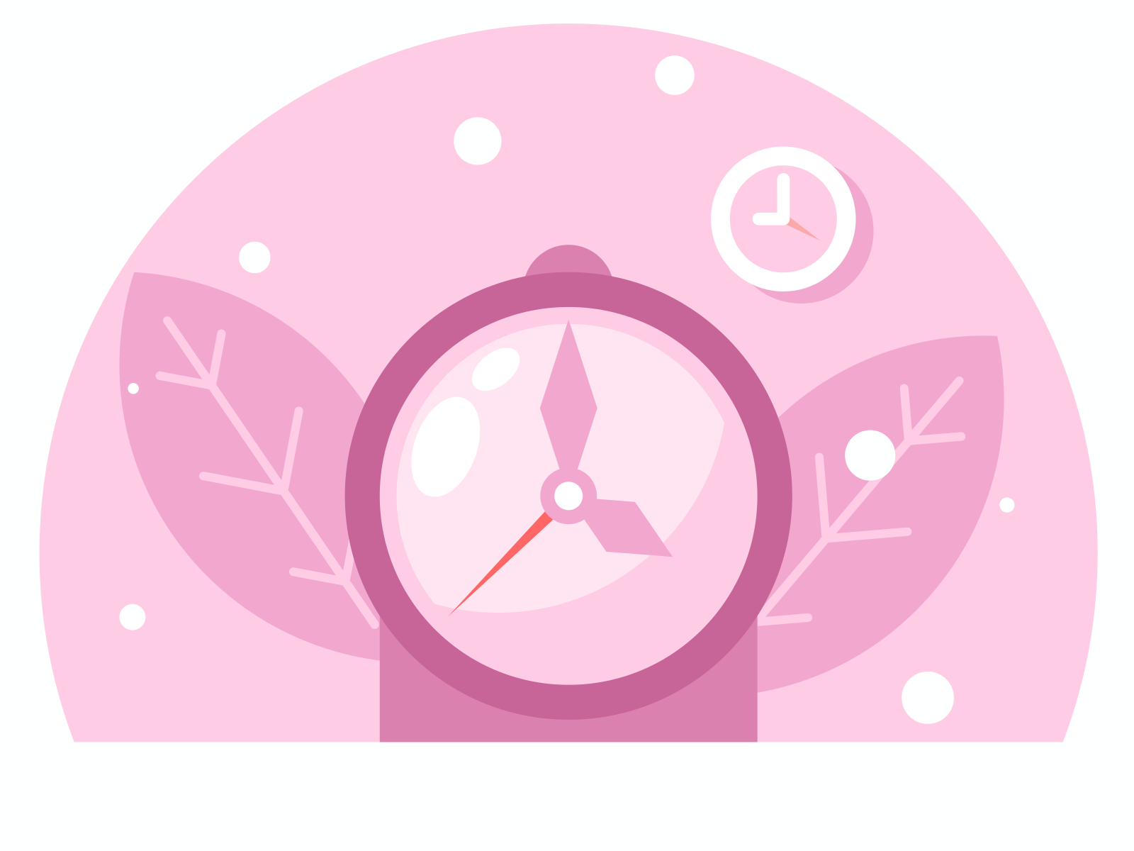 Background with clock