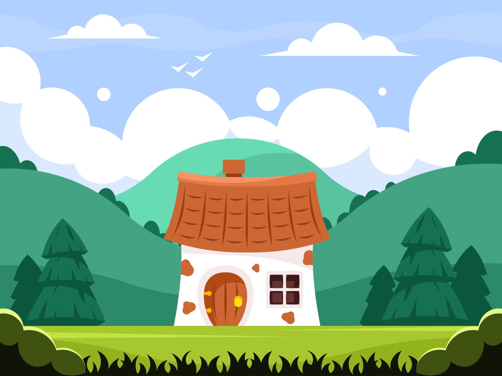 Fairytale rural house