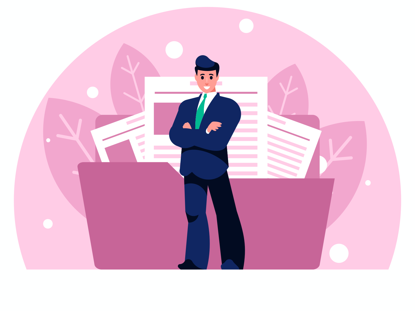 Businessman with documents