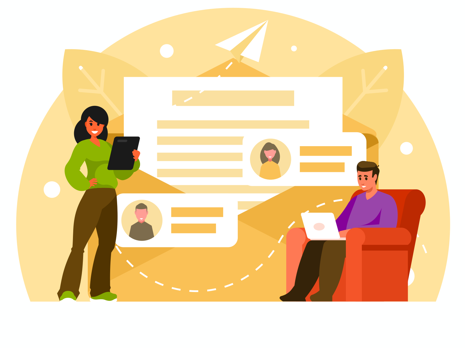 Business email correspondence