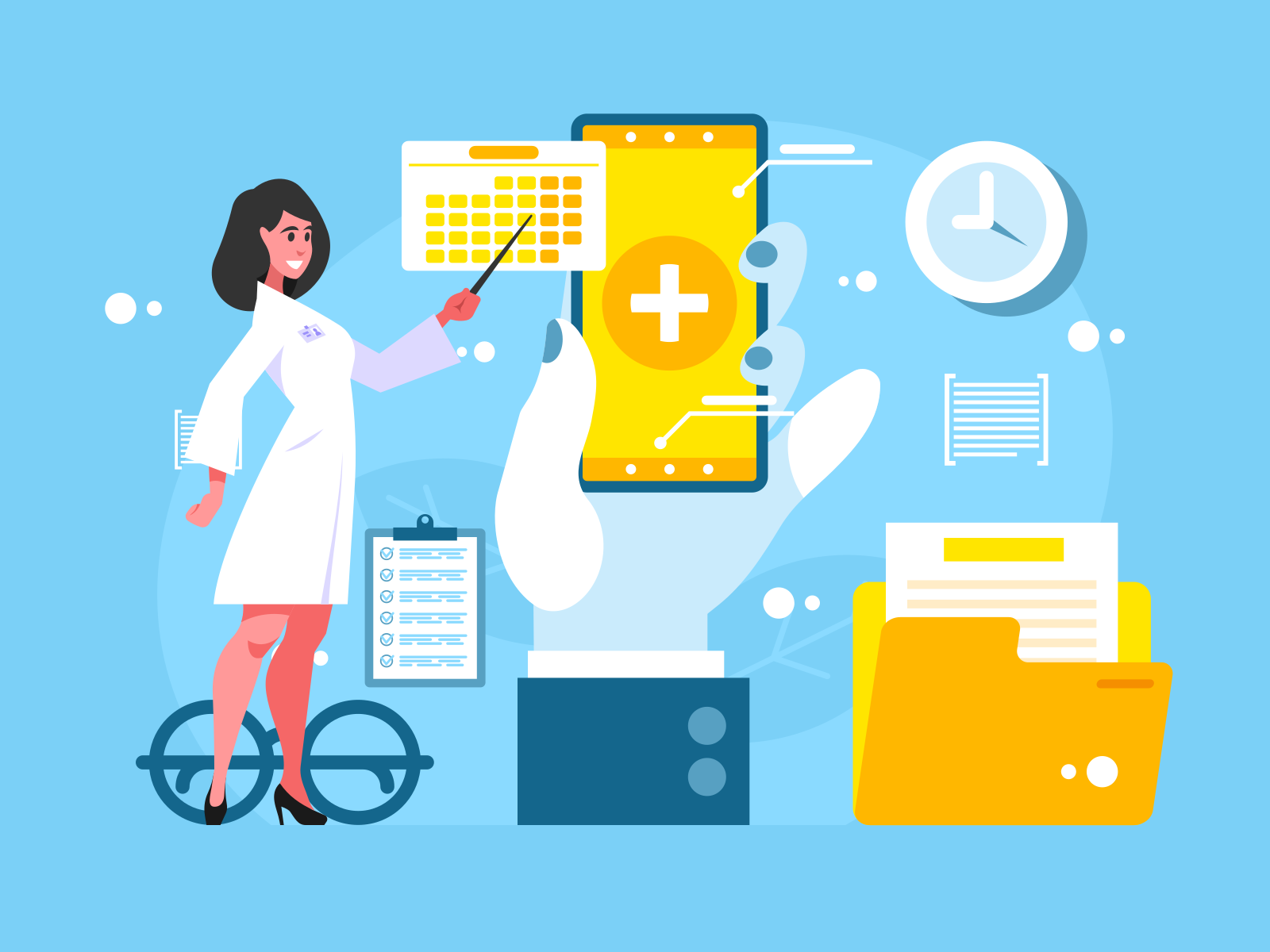 Electronic appointment with a doctor