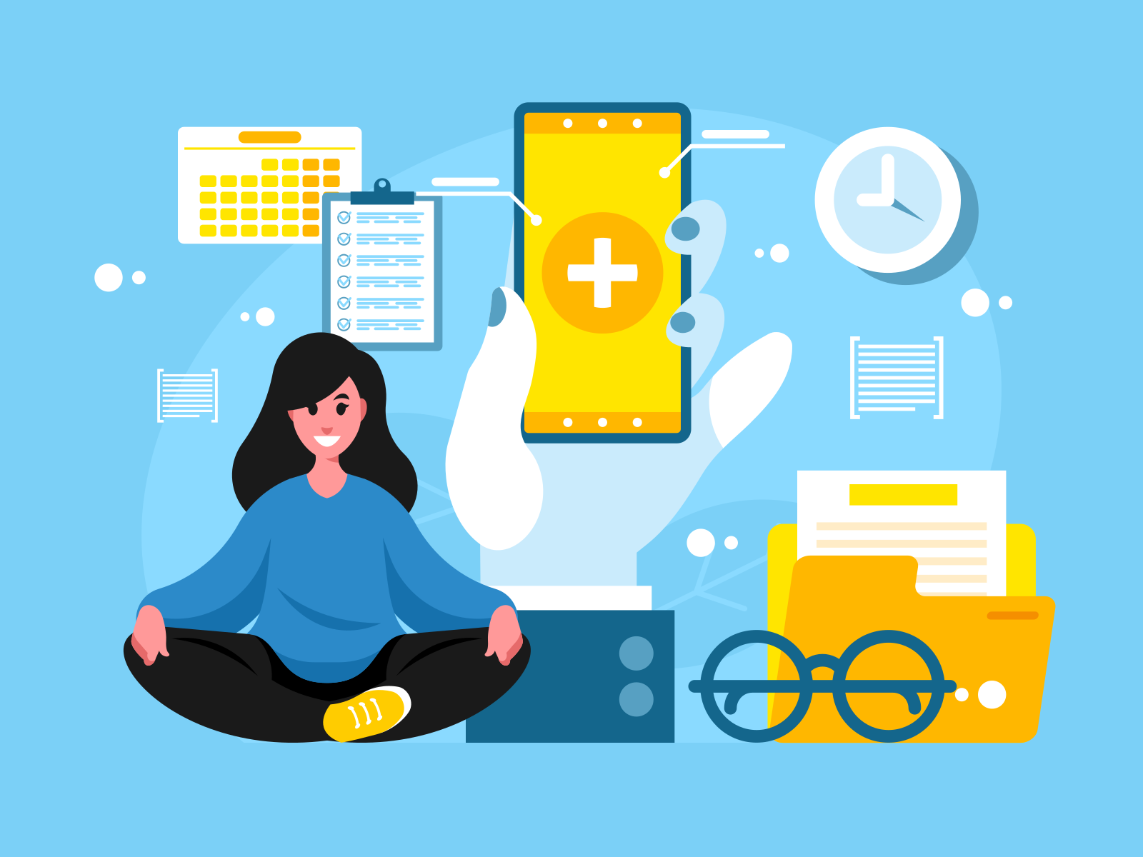 Online medicine concept