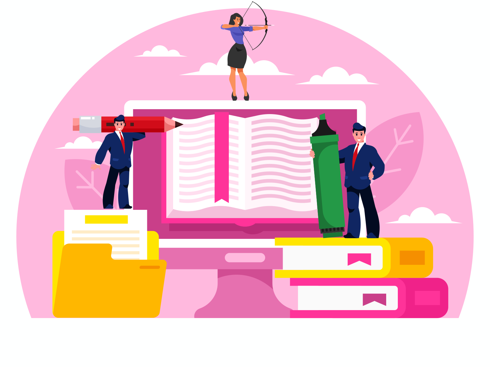 Team of creative writers