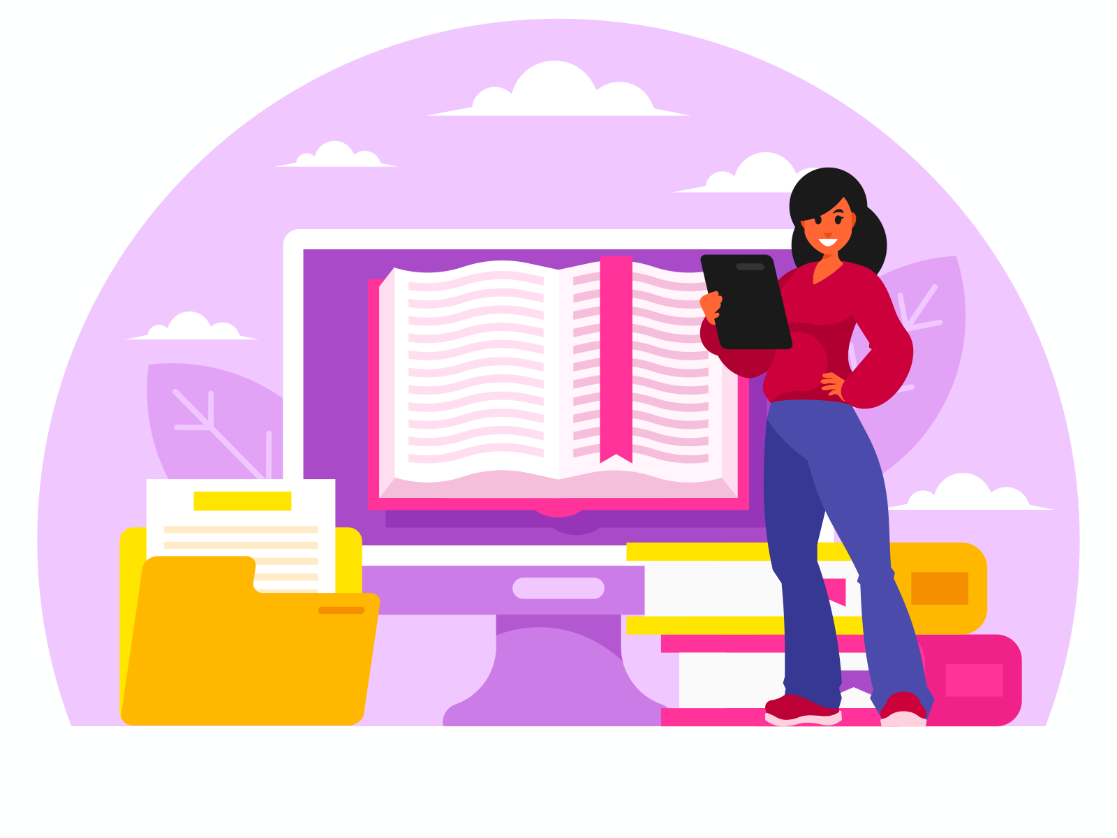 Electronic library online